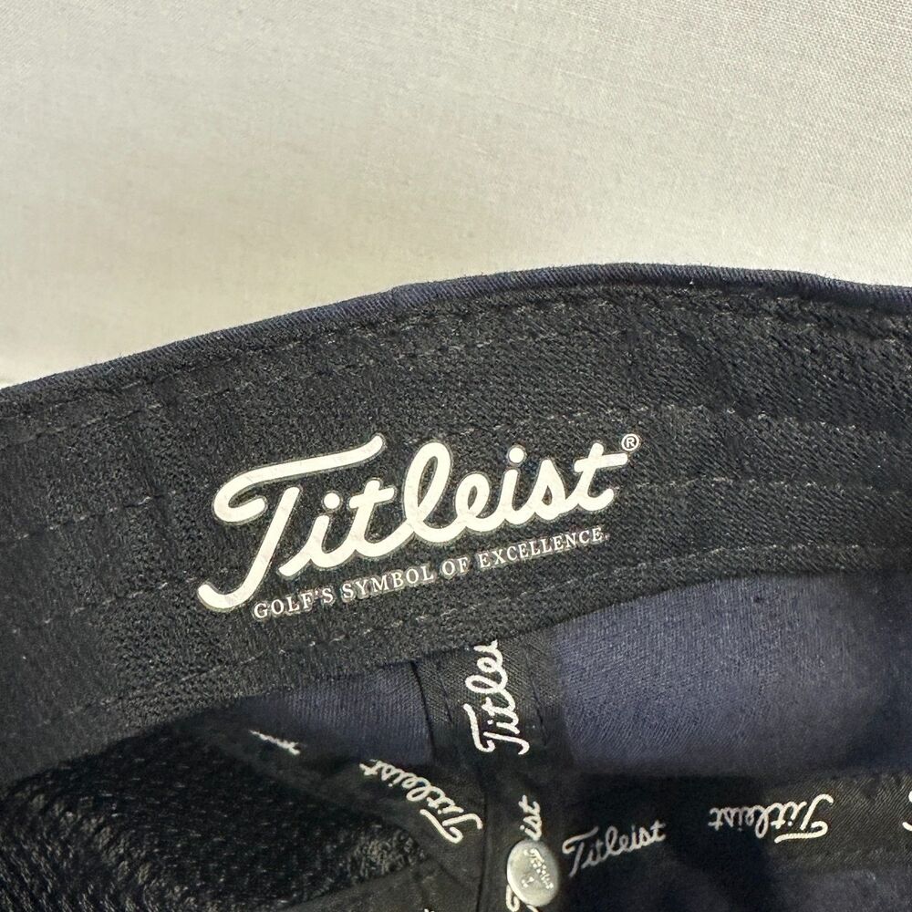 Titleist Golf Ball Logo Adjustable Dad‎ Hat Navy One Size - Picture 4 of 9
